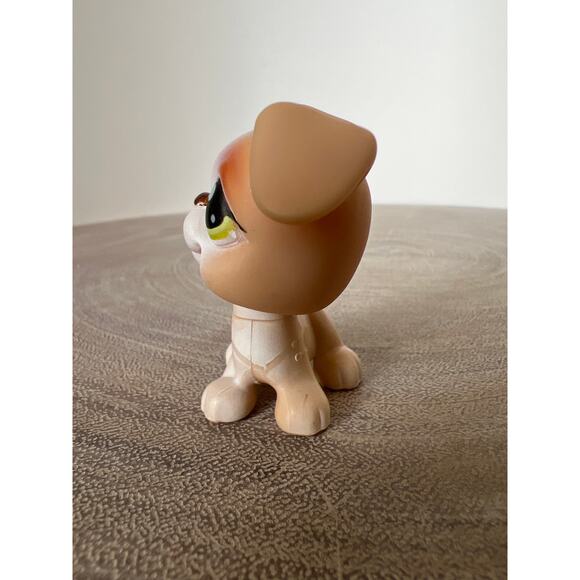 Littlest Pet Shop Boxer #235 Brown Puppy Dog w/ Green Eyes Hasbro LPS 2005 - Picture 2 of 7